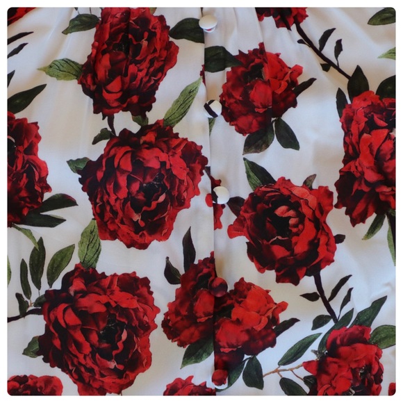 ALICE + OLIVIA Silva Floral Mock Neck Midi Dress - Picture 12 of 16